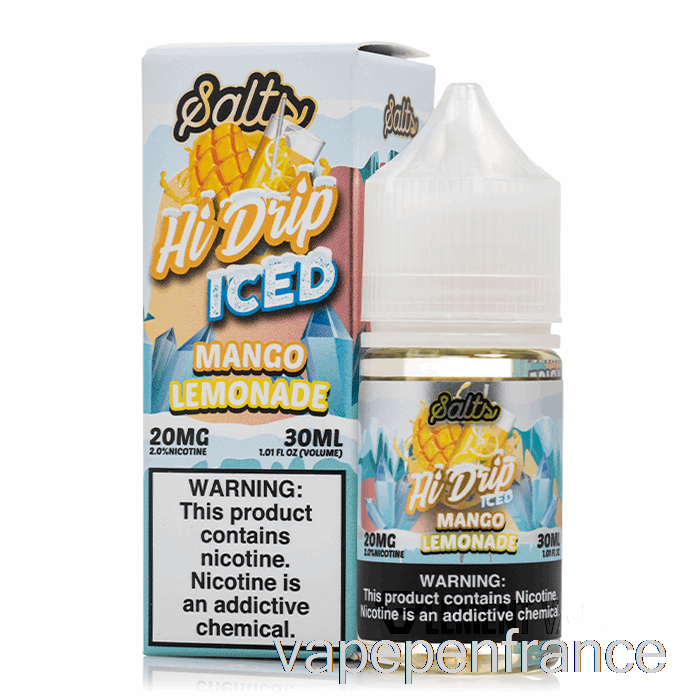 Limonade Glacée à La Mangue - Sels Haute Goutte - 30 Ml 20 Mg Stylo Vape